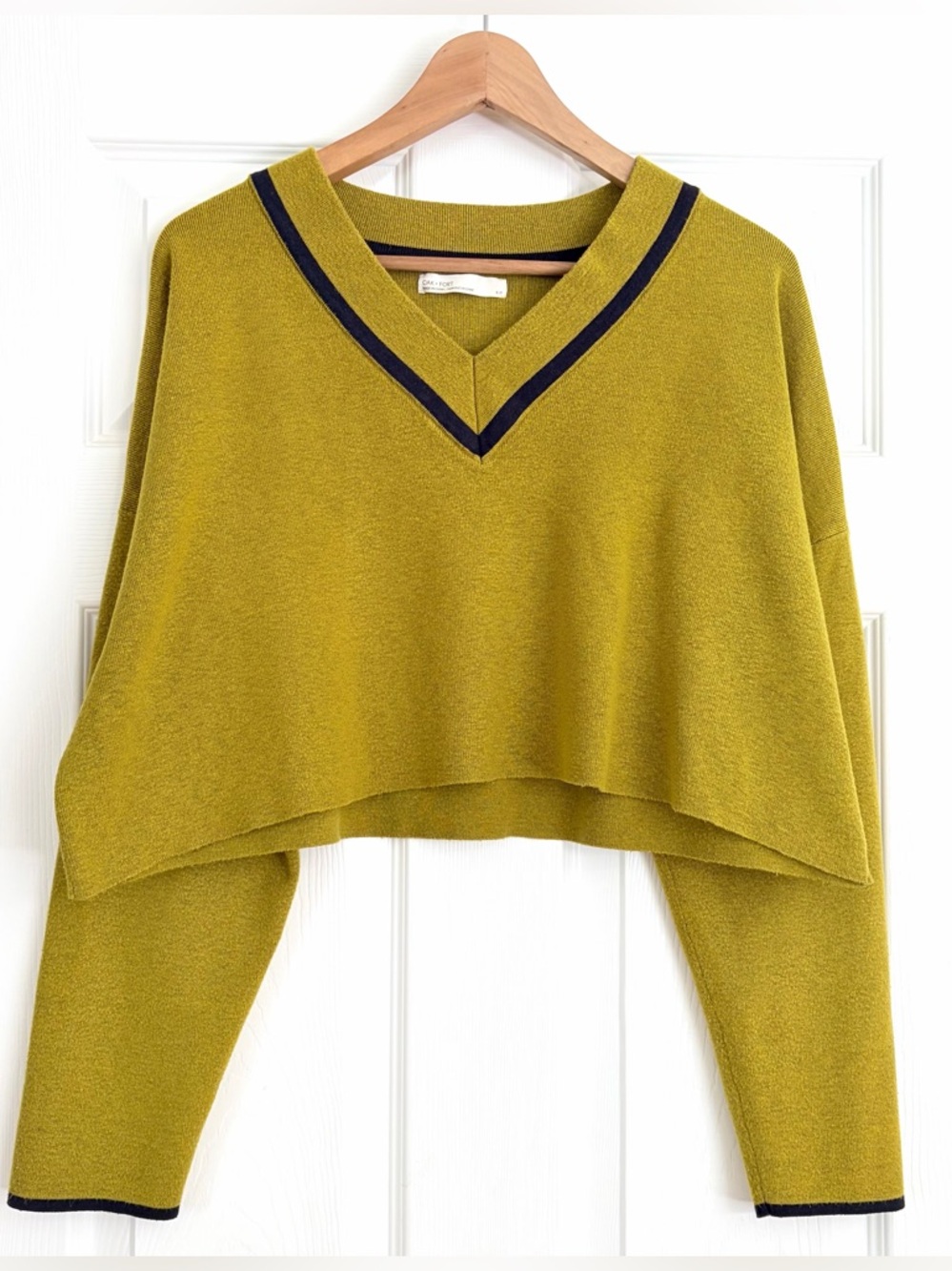 Oak + Fort Cropped Sweater Size S